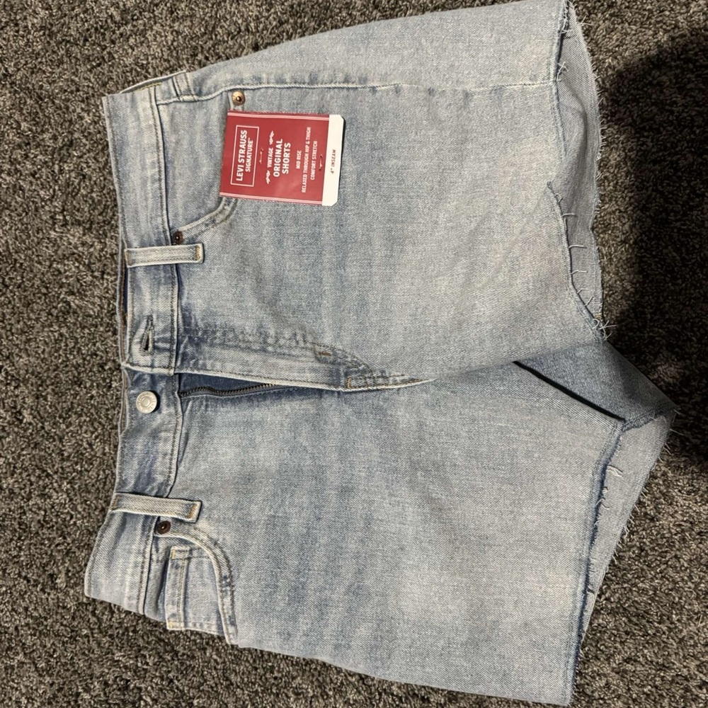 Levi's Light Blue Jean Shorts